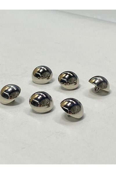 karantuhafiye Jacket Trench Coat Button Curved Special Plated Silver Set of 6 1.8 Cm