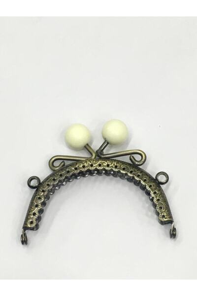 karantuhafiye Овална чанта с мъниста 20 см и клипс за портмоне