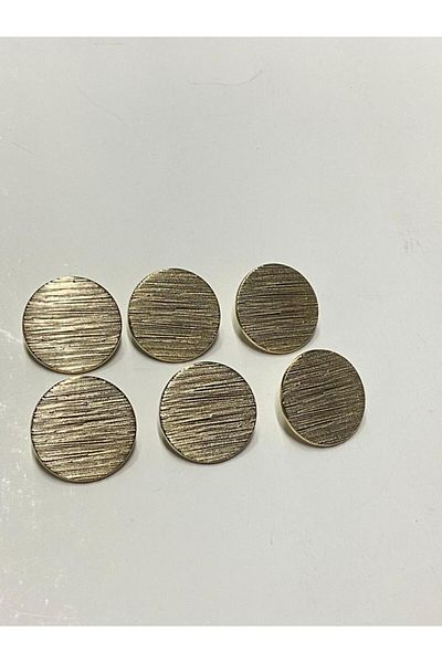 karantuhafiye Trench Coat Jacket Button Set Striped Money Model Gold