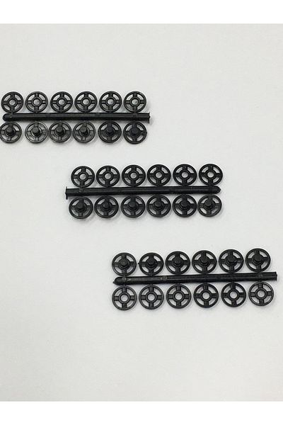 karantuhafiye Snap Fastener Transparent Black 7 Mm Set of 18