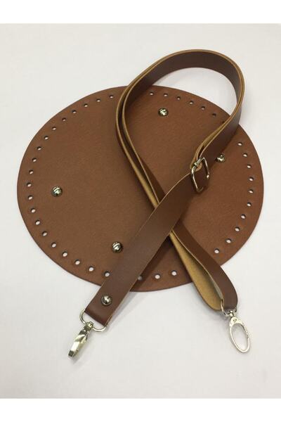 karantuhafiye Σετ δερμάτινη βάση και λουράκι για τσάντα