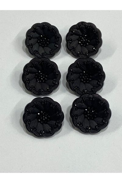 karantuhafiye Black Italian Model Trench Coat and Jacket Set - 6-Piece Set, 2.2 cm Button (Code:4685)