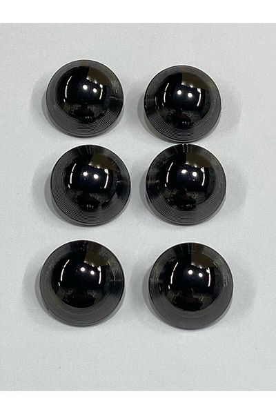 karantuhafiye Metal Button/Coat Coat Length/ Set of 6/2.5 cm/jx022/Black