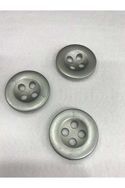 karantuhafiye Italyan Dev Boy Düğme Gümüş Renk 3 Adet