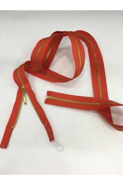 karantuhafiye Метален цип за зъби 110 см оранжев