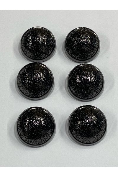 karantuhafiye Metal Button/Coat Coat Length/ Set of 6/2.5 cm/jx019/Anthracite