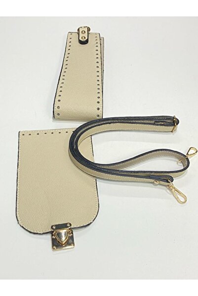 karantuhafiye Σετ πλεξίματος τσάντας μακαρόν / 3 τεμάχια