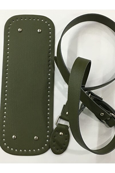 karantuhafiye Σετ δερμάτινη βάση και λουράκι για τσάντα