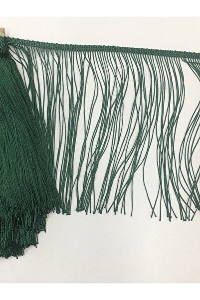 karantuhafiye Φούντα με κρόσσια 50 εκ. Σμαραγδί Πράσινο 1 Μέτρο