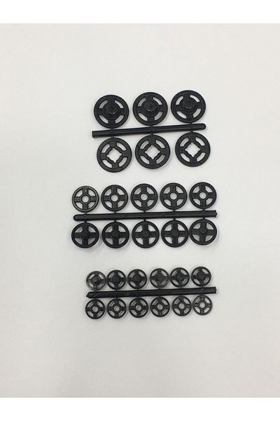 karantuhafiye Snap Fastener Transparent Black 3 Size Set