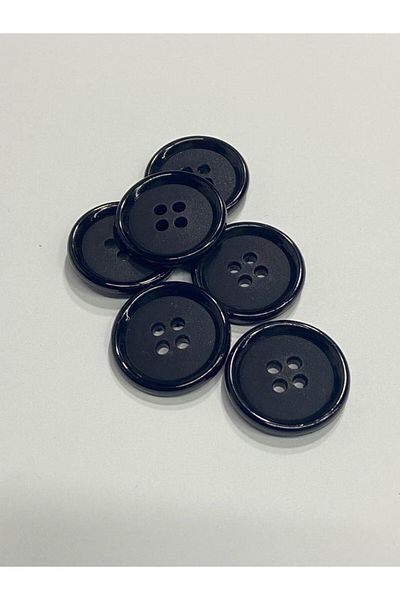 BİGÜMEX Black Italian Buttoned 20-Piece Trench Coat Set - 2.5 cm (M8926)