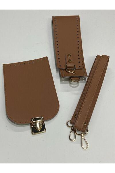 karantuhafiye Σετ πλεξίματος τσάντας μακαρόν / 3 τεμάχια