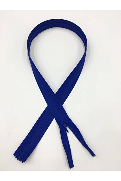 karantuhafiye Gizli Elbise Fermuarı / Ekstra Kalın Diş / 70 Cm Saks Mavi