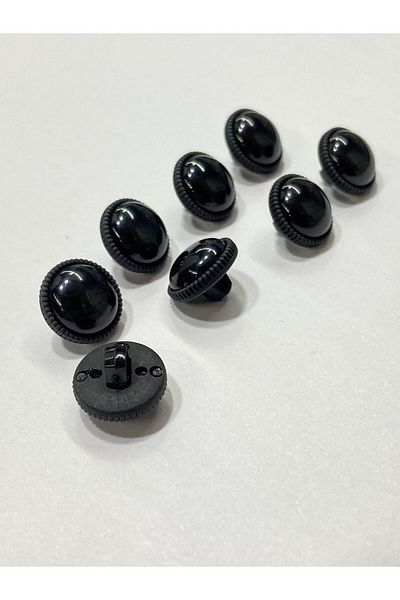 karantuhafiye Black Curved Blouse Button - 1.2 cm M007 (Code:3598)