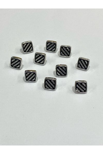 karantuhafiye Blouse Shirt Button/Metallized (Plastic) Button / Set of 10 / 1 cm