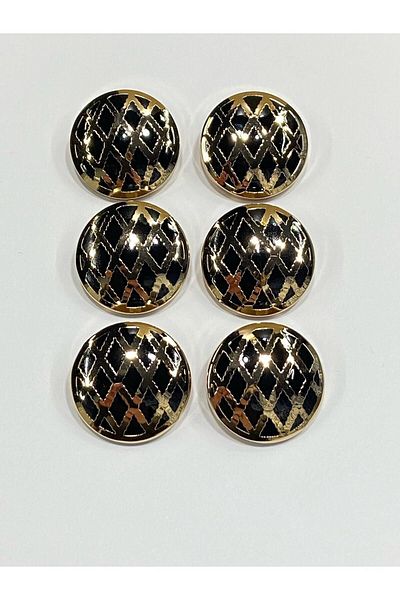karantuhafiye Metal Button/Coat Coat Length/ Set of 6/2,5 cm/jx008