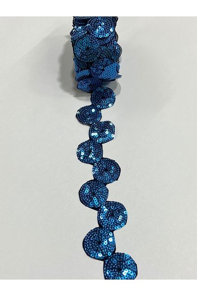 karantuhafiye 4 Meters Sequin Embroidery Strip - Iron-On, Border