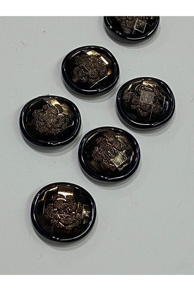 karantuhafiye Jacket and Sleeve Buttons Italian Button Set of 6 Dark Brown 2 CM d2002