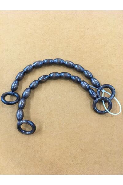 karantuhafiye Bag Handle Wooden Beaded Almond Model