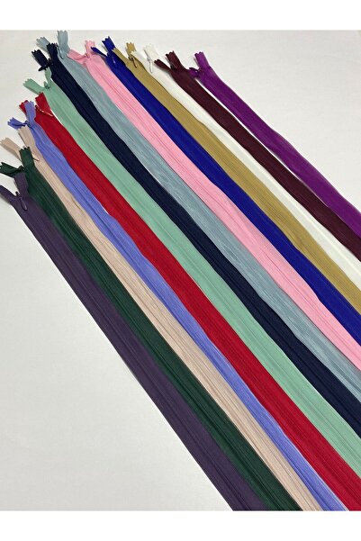 karantuhafiye 10 смесени цвята скрити ципове за рокли - тюл цип, високо качество