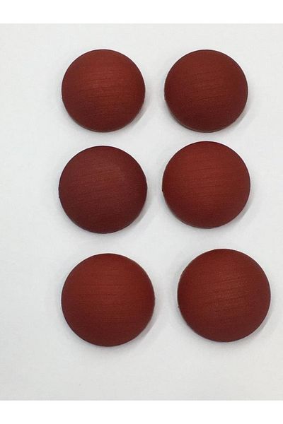 karantuhafiye Italian Mat - Pearl Curved Trench Coat, Coat, Button Set of 6, Red, 3 cm (Code:3598)