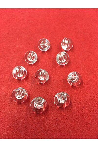 karantuhafiye Şeffaf Inci Düğme 10 Adet
