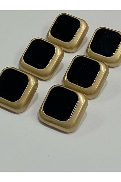 karantuhafiye Metal Button/Cardigan Vest Length/ Set of 6/1.7 cm/jx007/ Matte Gold
