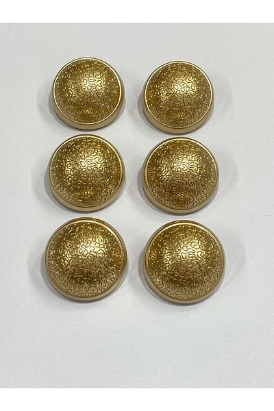 karantuhafiye Metal Button/Coat Coat Length/ Set of 6/2.5 cm/jx019/ Matte Gold