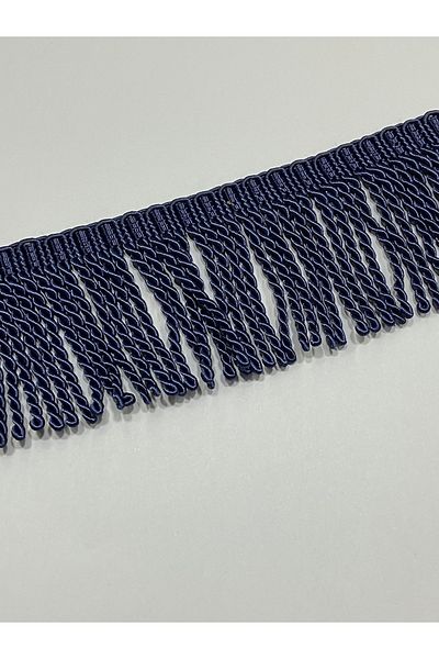 karantuhafiye Navy Blue Twisted Tassel - 1 Merte Sofa Pillow Cover
