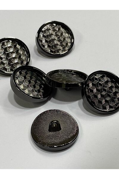 karantuhafiye Metal Button/Trench Coat Jacket Length/ Set of 6/2.3 cm/jx16/Black