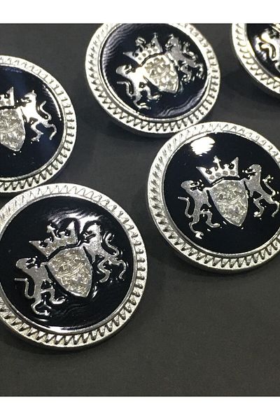 karantuhafiye Trench Coat and Coat Button Set of 6 / Double Lion Model