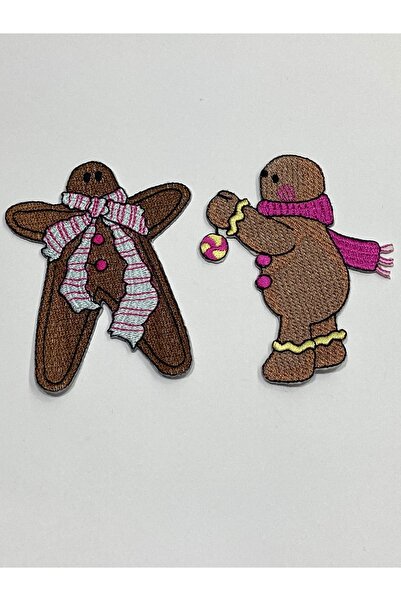 karantuhafiye Комплект от 2 броя „Джинджифилов човек“ – термопреса