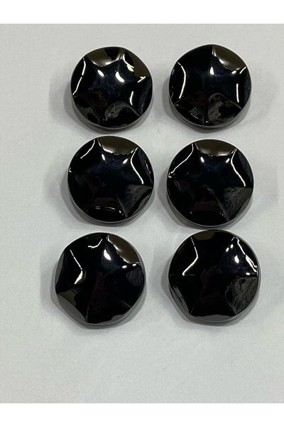 karantuhafiye Metal Button/Coat Coat Length/ Set of 6/2.5 cm/jx18/Black