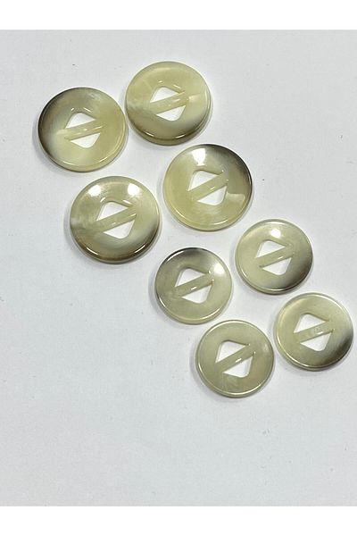 karantuhafiye Italian Trench Coat Jacket Button / Melange Model / 4+4 Set