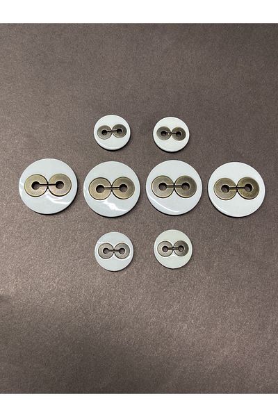 karantuhafiye Trench coat jacket button set / off white