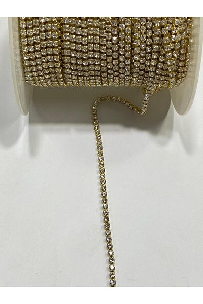 karantuhafiye Stony strip / Row of stones / 1 meter / gold / 2 mm