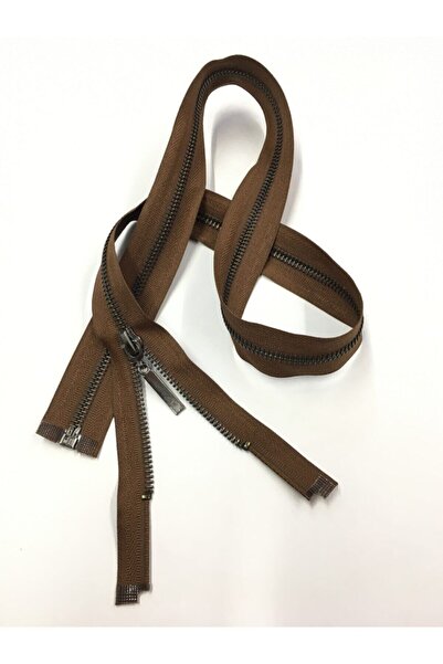 karantuhafiye Метален зъбен палто и яке цип 80 см светлокафяв № 5