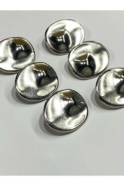 karantuhafiye Trench Coat Button Set Ellipse Model / Silver Set of 6 2.7 cm