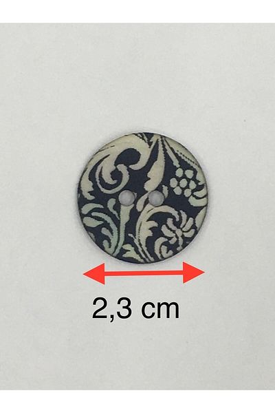 karantuhafiye Italian Embellished Mother of Pearl Button Set of 4 2.3 Cm