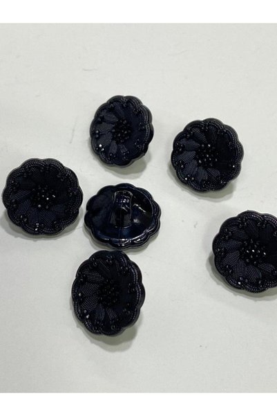 karantuhafiye İtalyan Model Ceket Hırka Düğmesi Takımı Siyah 6'lı Set 1,8 Cm (KOD:4685)