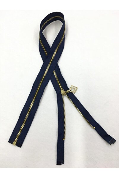 karantuhafiye Метална зъбна палто сако жилетка цип 80 см тъмно синьо №:5