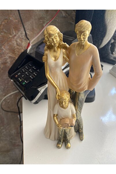 zibaka Çoçuklu Çift Obje Aile Temalı Dekoratif Çift