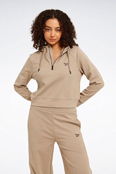 Reebok Γυναικείο φούτερ ADEN HOODIE καφέ