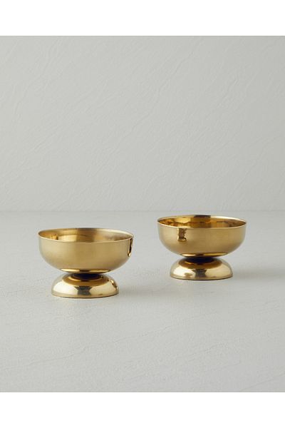 English Home Glacial Gold 200 ml Stainless Steel Set of 2 Cups