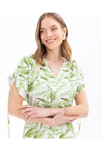 SEÇİL Patterned Elastic Waist Dress