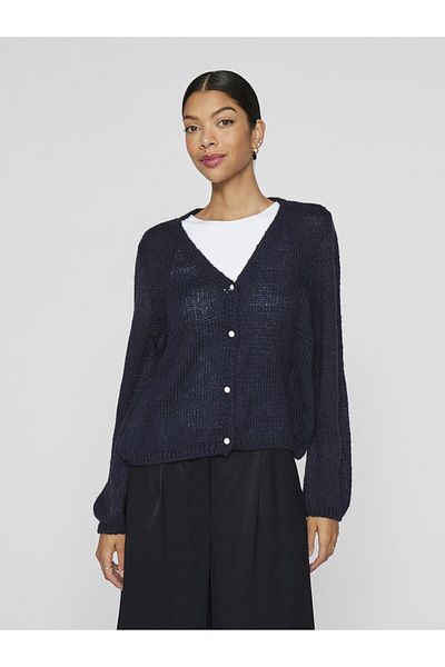 VILA Strickjacke V-Ausschnitt