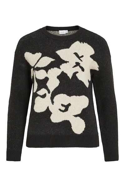 VILA Strickpullover Rundhals