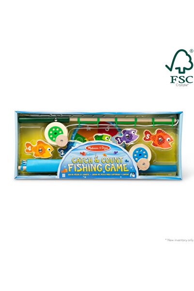Melissa & Doug Catch & Count Magnetic Fishing Rod Game | Fun Learning Toy For Kids