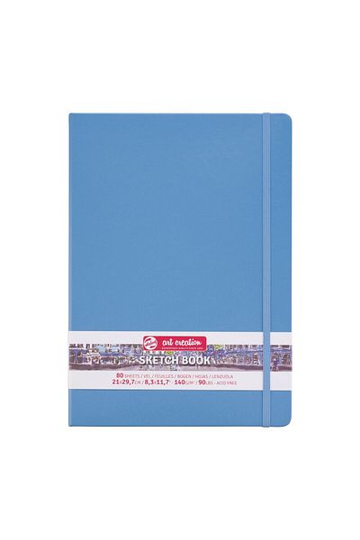Talens Blue Art Creation Sketch Book - 21X30Cm, 140Gr, 80Yp Hard Cover Sketchbook Rt 9314213 M