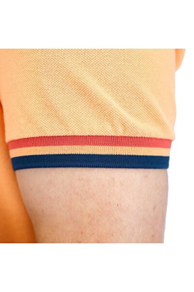 Giordano Men's Performance Slim Fit Lion Embroidery Solid Polo